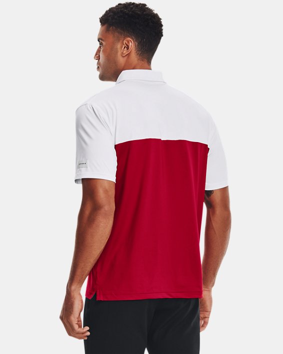 Men's UA Playoff Collegiate Polo, Red, pdpMainDesktop image number 1
